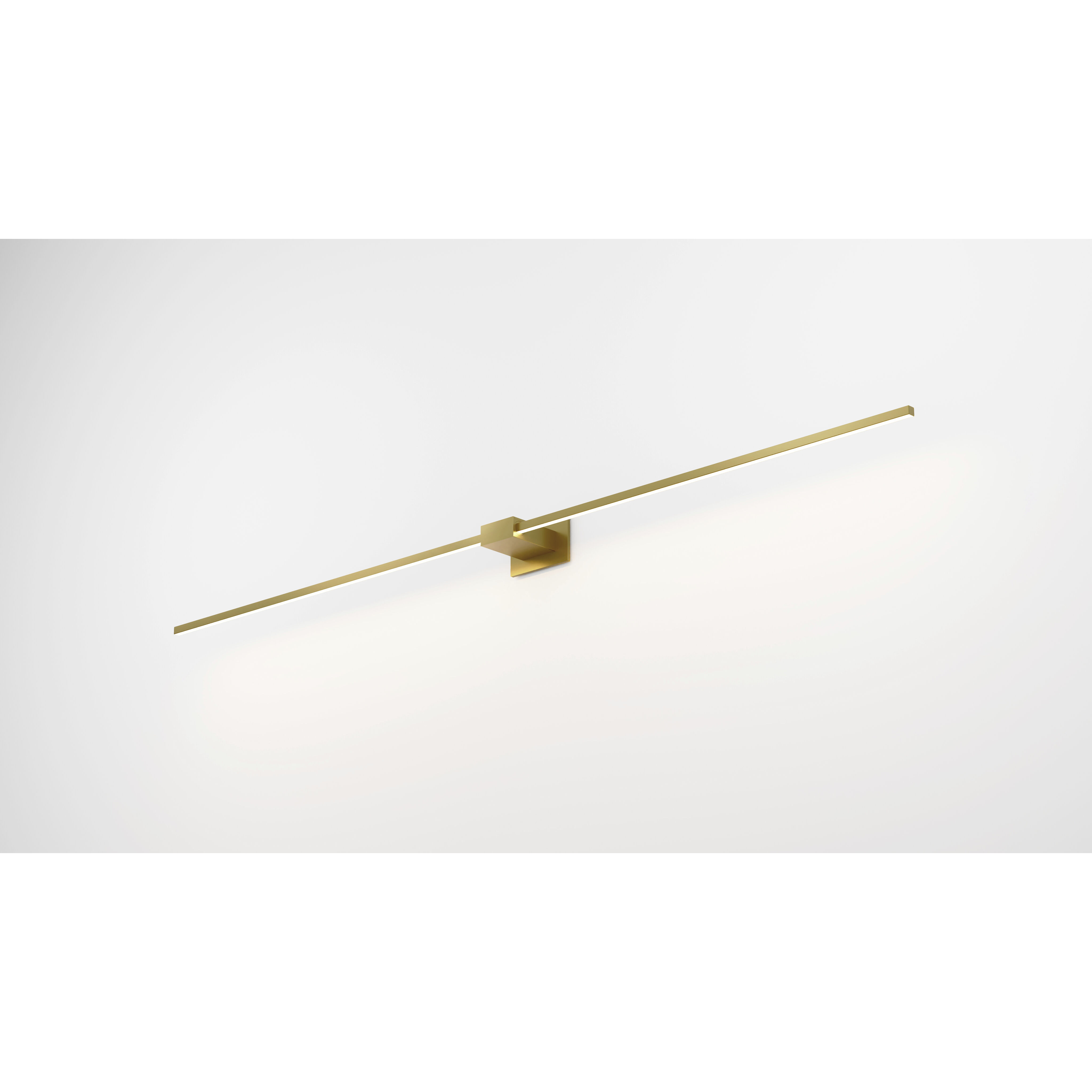 Z-Bar LED 4 inch Gold Wall Sconce Wall Light, Center Mount